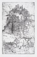 Wolf Hamm, a. d. Reihe "Der Wiederhall", Blatt 3 Der Familienkreis, 2013, Ed. 3/5, 38.8 x 24.7 cm, Blatt 43.5 x 28 cm