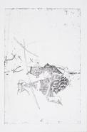 Wolf Hamm, a. d. Reihe "Der Wiederhall", Blatt 7, 2013, Ed. 3/5, 38.8 x 24.7 cm, Blatt 43.5 x 28 cm