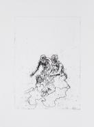 Wolf Hamm, a. d. Reihe "Tot sind wir noch lange nicht", Blatt 1 Keine Sorge, 2013, Ed. 3/5, 20.6 x 14.7 cm, Blatt 29.5 x 21.5 cm