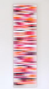 Christiane Grimm, fusion, Mischtechnik und Acrylglas, 120 x 35 x 9 cm