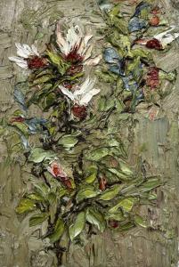 Helmut Helmes, Umfeld, 2025, Öl auf Leinwand, 60 x 40 cm