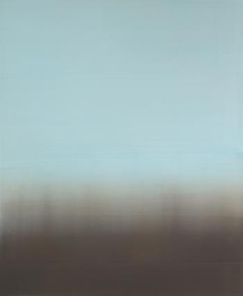 Bim Koehler, E - 85.01, 2013, Pigmente und Mattfirnis auf Kreidegrund und Aluminium, Holzkörper, 85 x 70 x 2.5 cm