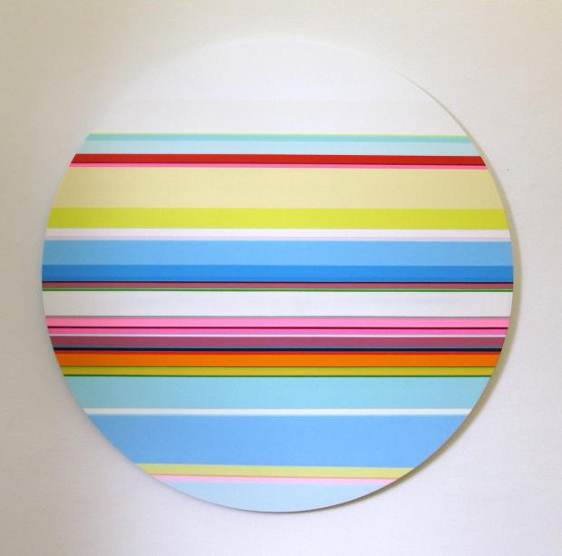 Nicholas Bodde, No. 1067 circle, 2014, Öl und Acryl auf Aluminium, ø 122 cm
