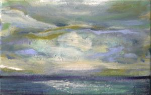 Frank Zucht, Meerstück, 2013, Acryl auf Nessel, 25 x 40 cm