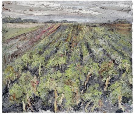 Helmut Helmes, Norddeutscher Palmenhain, 2013, Öl auf Leinwand, 140 x 160 cm