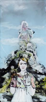 Wolf Hamm, Sowohl als auch, 2012, Acryl hinter Acrylglas, 50 x 22 cm