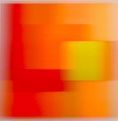 Christiane Grimm, be happy II, 2019, Mischtechnik und Acrylglas, 60 x 60 x 10 cm