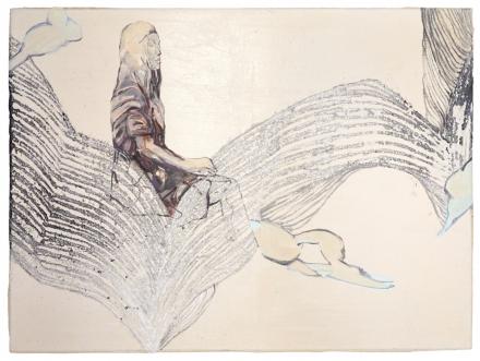 Christofer Kochs, Belichtung des Jetzt, 3, 2024, Lascaux und Öl auf Leinwand, 81 x 60 cm