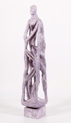 Christofer Kochs, Grow, 2018, Öl und Lack auf Holz, Höhe 139 cm