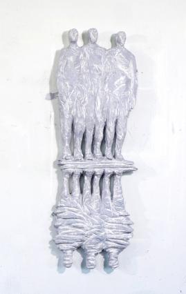 Christofer Kochs, Stille Wasser, 2023, Öl auf Holz, Höhe 111 cm