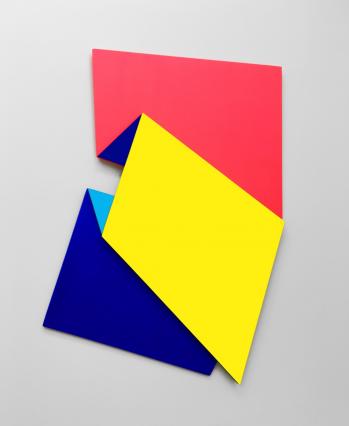 Daniel Engelberg, Folding #7, Acryl auf Holz