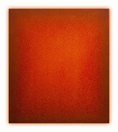 Eberhard Ross, fermata 06619, 2019, Öl auf Dibond, 80 x 70 x 3 cm