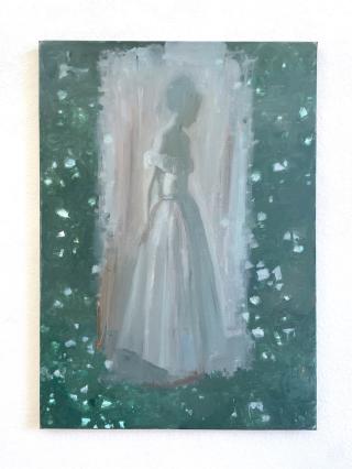 Fernando X. González, Soiree Lumiere, 2026, Öl auf Leinwand, 70 x 50 cm