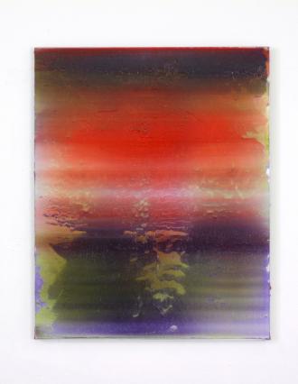 Frank Piasta, 2.12, 2021, Pigmente und Silikon, 60 x 48 cm