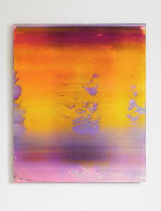 Frank Piasta, 3.4, 2021, Pigmente und Silikon, 96 x 80 cm