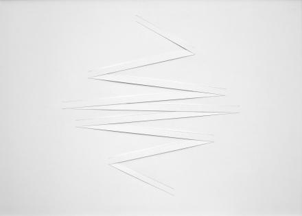 Franz Riedl, Band, 2022, Papierrelief, Karton geschnitten, 51 x 71 cm