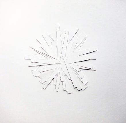 Franz Riedl, Kreisarchitektur, 2018, Papierrelief - Karton geschnitten, Detail