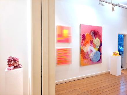 Ausstellungsansicht Winterleuchten mit Werken von Maria Bang Espersen, Jürgen Jansen und Christiane Grimm