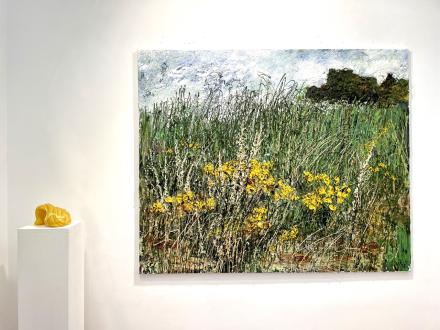 Ausstellungsansicht Winterleuchten mit Werken von Maria Bang Espersen und Helmut Helmes