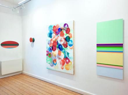 Ausstellungsansicht Winterleuchten mit Werken von Nicholas Bodde, Jürgen Jansen und Harald Pompl