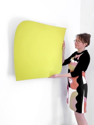 Heiner Thiel, WVZ 746, 2020, eloxiertes Aluminium, 50 x 74 x 13 cm