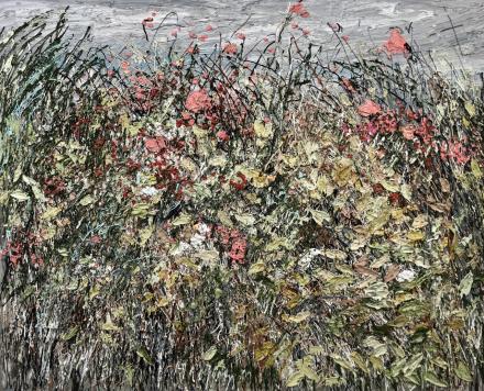 Helmut Helmes, en passant, 2022/23, Öl auf Leinwand, 130 x 160 cm