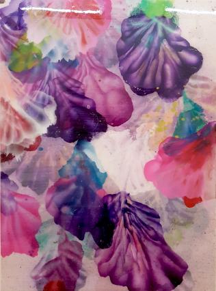 Jürgen Jansen, Violett, 2019, Öl und Harze auf Holz, 170 x 125 cm