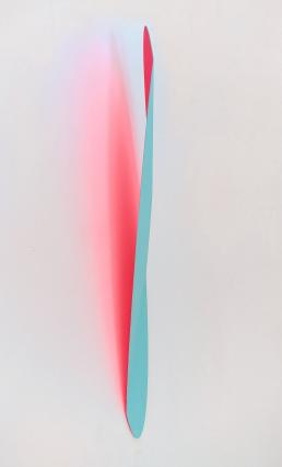 Michael Post o. T. WVZ 56 16 527 2016 Fiberglas über Stahl . Acryl 89 x 13 x 8 cm