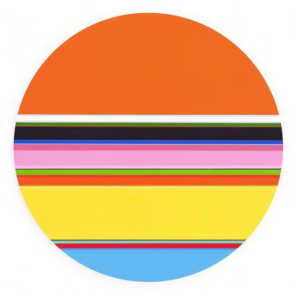 Nicholas Bodde, Circle, 2020, Öl und Acryl auf Aluminium, ø 80 cm