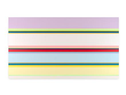 Nicholas Bodde, No. 1673 Horizontal, 2024, Öl und Acryl auf Aluminium, 83 x 150 cm