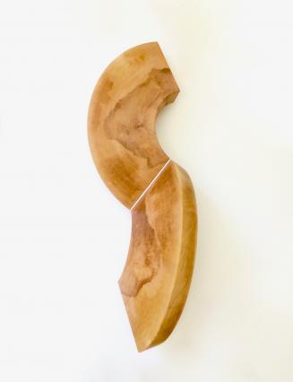 Robert Krainhöfner, Relief, 2019, Ahornholz, 88 x 35 cm