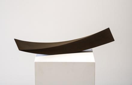 Rüdiger Seidt, Tetrafisch, 2023, Cortenstahl, 15 x 63 x 13 cm