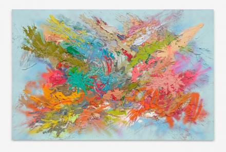 Sebastian Heiner, Goin Out East, 2018, Öl auf Leinwand, 130 x 200 cm