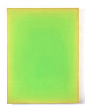 Yeunhi Kim, Herbstlicht II, 2024, geschliffene Lasuren, Pigmente auf Reispapier auf Holz, 80 x 60 cm