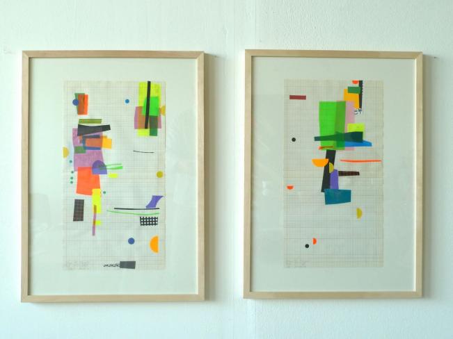 Annegret Hoch, Drop The Thought, 2012, Papier . Neon- und Acrylfolie