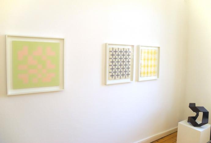 Edda Jachens, Ausstellung Edda Jachens . Robert Krainhöfner . Über Kreuz - Strukturen im Wandel, Präsentationssansicht
