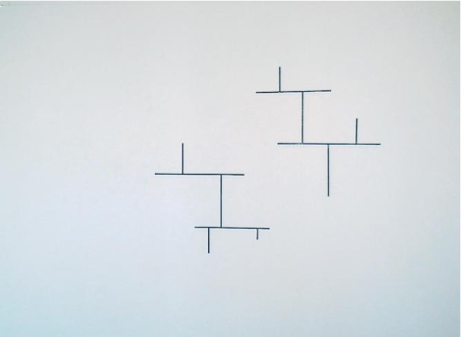 Ekkehard Neumann, o.T., 2009/2010, Eisen geschwärzt, links 68 x 72 cm, rechts 78 x 72 cm