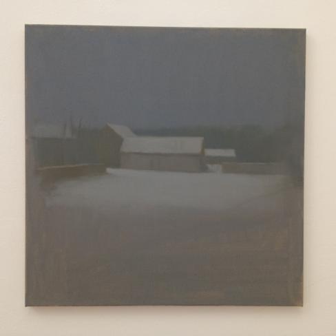 Fernando X. González, Paisaje con nieve, 2015, Öl auf Leinwand, 60 x 60 cm