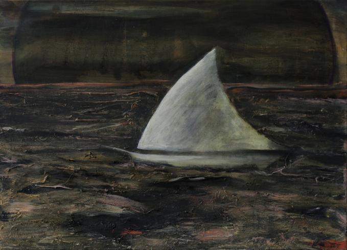 Frank Zucht, Stella Maris, 2014, Acryl auf Nessel, 70 x 100 cm