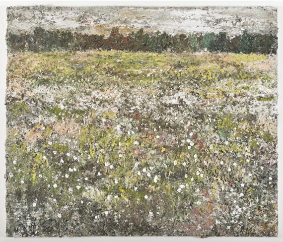Helmut Helmes, Ein weites Feld I, 2015, Öl auf Leinwand, 130 x 140 cm