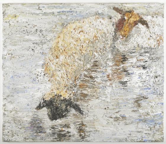 Helmut Helmes, Hochwasser, 2015, Öl auf Leinwand, 140 x 160 cm