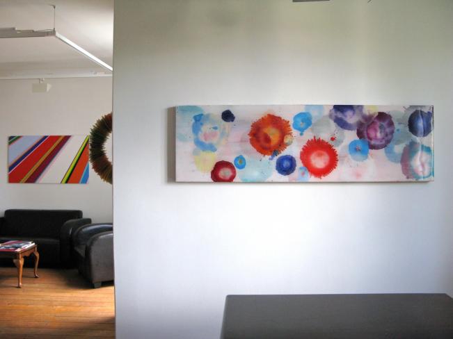 Jürgen Jansen, Dynamite, 2015, Öl und Harze auf Holz, 50 x 170 cm