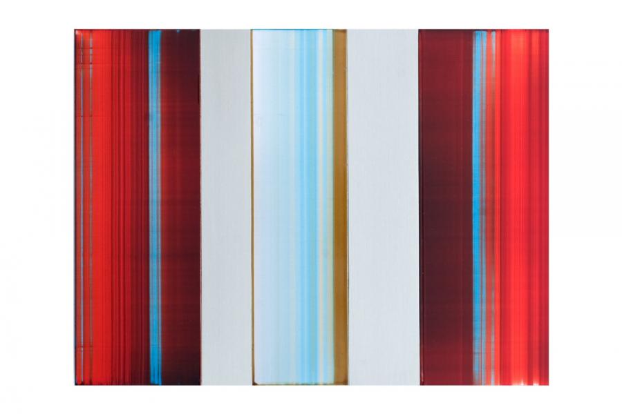 Eric Butcher PR 677 Chronicle 2015 l und Harz auf Aluminium 25 x 33 cm