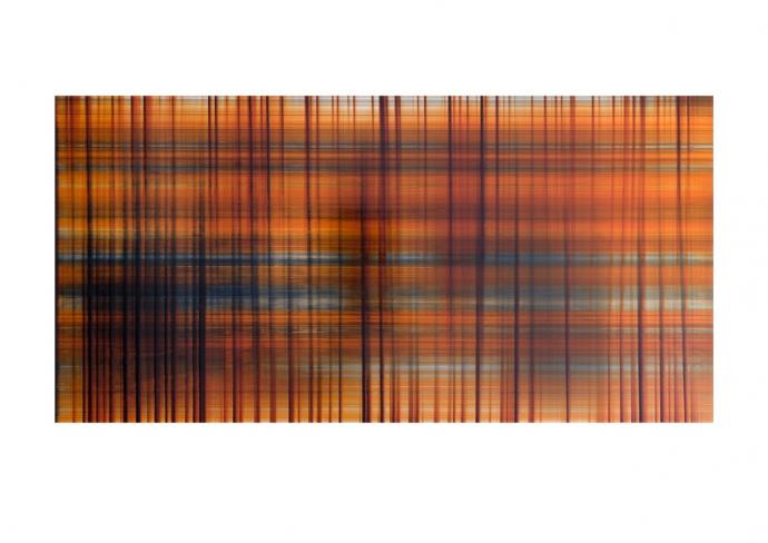 Eric Butcher, Ref. 105 (I), 2003, Öl und Harz auf Aluminium, 35 x 70 cm