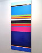 Nicholas Bodde, No. 1142 vertical, 2015, Öl und Acryl auf Aluminium, 200 x 86 cm