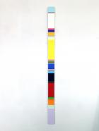 Nicholas Bodde, No. 1163 Slim Vertical, 2016, Öl und Acryl auf Aluminium, 150 x 8 cm