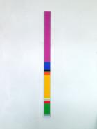 Nicholas Bodde, Slim 1192 Slim Vertical, 2016, Öl und Acryl auf Aluminium, 125 x 7 cm