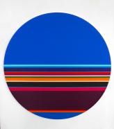 Nicholas Bodde, No. 1125 circle, 2015, Öl und Acryl auf Aluminium, dm 60 cm