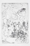 Wolf Hamm, Aus der Reihe "Der Wiederhall", Blatt 9/11 . 2013, Edition 5, Blattmaß 43.5 x 28 cm